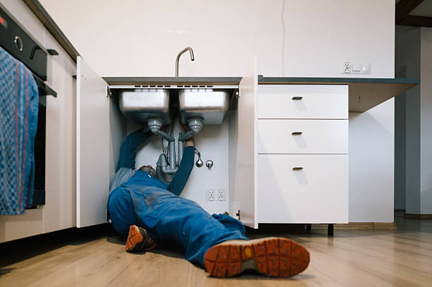 Professional Drain Cleaning technician working in Maple View, NY